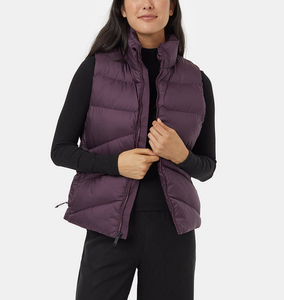 Chaleco Acolchado de Invierno con Logotipo Personalizado OEM, Chaleco Informal Ligero de Color Sólido sin Mangas para Mujer - Product Image 2