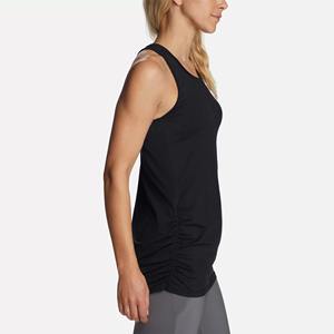 Best Quality 2026 Women's <b>Black</b> Scoop Neck <b>Tank</b> <b>Top</b> <b>Knitted</b> Breathable Casual Style Solid Color 100% Polyester Regular Length - Product Image 6