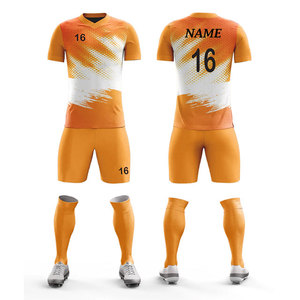 Pantalones Cortos de Jersey con Nuevo Diseño, Uniforme de Manga Corta Antibacterial y Transpirable para Adultos, Kits de Fabricante de Uniformes de Fútbol - Product Image 1