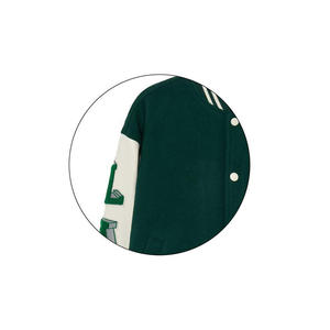 Chaqueta Varsity Personalizada para Hombre, Chaqueta Lisa sin Estampado, Venta al por Mayor, Transpirable, Diseño OEM de Moda - Product Image 2