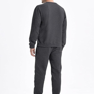 Conjunto Deportivo de Invierno para Hombre, Talla Grande, Cuello Redondo, Poliéster/Algodón, Diseño Personalizable, Transpirable - Product Image 3