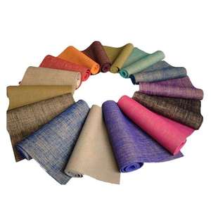 Tapis de méditation en jute de style rustique – Tapis de yoga en fibres naturelles fait main pour la décoration intérieure et la méditation - Product Image 5