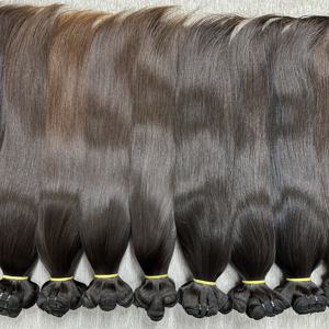 Extensions de cheveux tissés sans nœuds, 100% cheveux humains naturels vietnamiens, grand volume, aspect naturel - Product Image 2