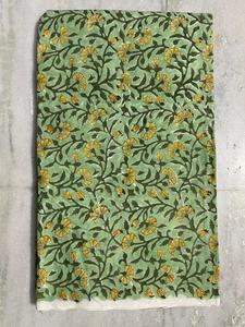 Tissu en coton imprimé au bloc, tissu imprimé à la main de Jaipur, tissu indien fait main pour robes, fournisseur de tissus en coton en gros - Product Image 5