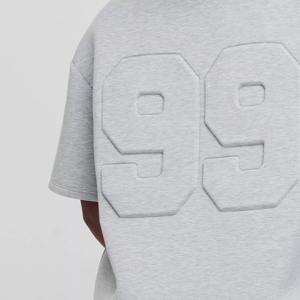 T-shirt surdimensionné pour homme avec logo personnalisé, taille plus, impression par transfert thermique, couleur personnalisée - Product Image 3