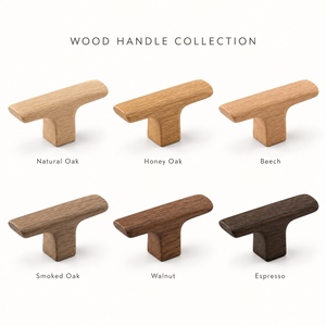 T-Shaped Wood Cabinet Handle Minimalist Design Durable Furniture Knob for Kitchen Cabinet Solid Wood Knob - Product Image 4