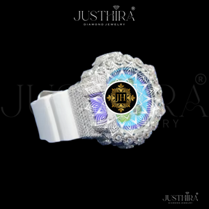 High Quality Luxury Diamond Men's Watch with <b>Chronograph</b> Function Japan Movement Rubber Band Band for Wedding Low Price - Product Image 2