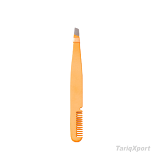Pinzas de Acero Inoxidable de Alta Calidad con Punta Inclinada para Recortar Pestañas y Cejas, Herramientas de Belleza - Product Image 6