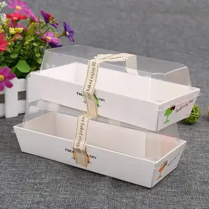 Wholesale high quality rectangular sandwich packaging cake box