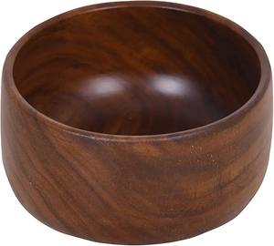 Ensemble de bols en bois d'acacia de qualité supérieure, faits à la main, bols de service en bois naturel pour salade, fruits, soupe, cuisine, salle à manger - Product Image 1