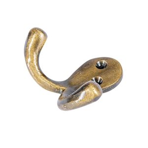 Crochets muraux décoratifs vintage en laiton faits à la main, plaqués or miroir, pour fixation murale - Product Image 2