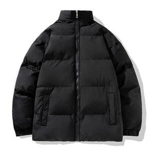 Fabricants de vestes d'hiver matelassées personnalisées OEM, manteau chaud à capuche en duvet pour hommes et femmes, vêtements d'extérieur décontractés, veste d'hiver épaisse - Product Image 1