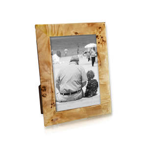 Contemporary Geometric Brass Line Inlay <b>White</b> Agate Stone Picture <b>Frame</b> for Luxury Decor - Product Image 3
