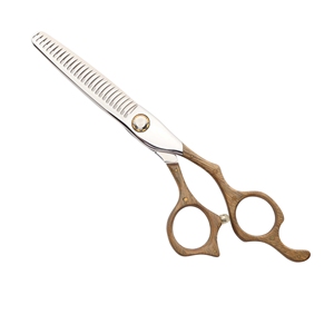 Tijeras Profesionales de Peluquería de 6 Pulgadas con Mango de Madera, Hoja Afilada de Acero Inoxidable, Herramienta para Cortar el Cabello - Product Image 1