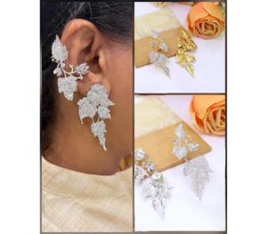 Pendientes de Aro Elegantes de Latón Chapado en Oro con Circonitas, de Primera Calidad, con BRILLIOS INCREÍBLES para Mujer, Colección para Fiestas Nocturnas - Product Image 1