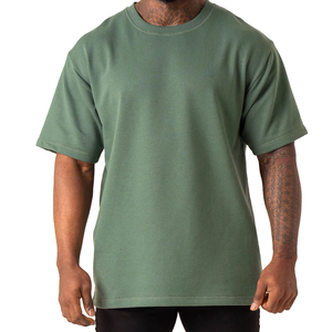 Wholesale 100% cotton T-shirt for men loose fit printed Oversize T-Shirt Acid Wash <b>Black</b> Long Length <b>Light</b> Knitted Plus Size Top - Product Image 5