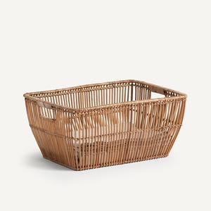 Natural rattan storage <b>baskets</b> industrial style household accessories versatile laundry <b>basket</b> - Product Image 1