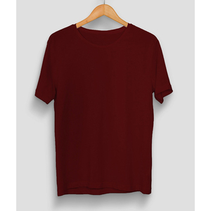 Nouveau T-shirt Homme Noir à Manches Courtes Col Rond Coupe Classique Couleur Unie Décontracté en Jersey Tricoté 100% Coton Design Uni - Product Image 4
