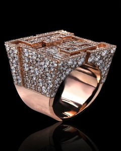 Anillo de Campeonato de Lujo, Joyería Personalizada, Estilo Hip Hop, Dos Tonos, Moissanita, Plata de Ley 925, Anillo de Compromiso o Boda - Product Image 4