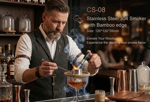 Fumeur à cocktails en acier inoxydable, fumeur à whisky en acier inoxydable, fumeur à cocktails - Product Image 6