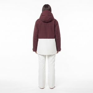 Conjunto de Chaqueta y Pantalones de Esquí Impermeables para Mujer HAWK EYE, con Bloques de Color, Capucha, Cierre de Cremallera, Aislamiento Sintético, Ropa de Invierno para la Nieve - Product Image 3