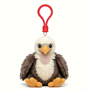 Customized <b>Cute</b> Pink Flamingo Plush Keychain Cartoon Animal Pendant Soft Toy 3D Shape - Product Image 2