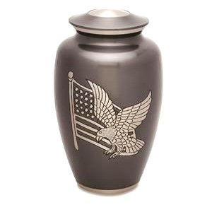 Flat Top Aluminum Urn for Human Ashes - Metal Cremation Urn with Level Lid - Polished <b>Memorial</b> <b>Vase</b> for Funeral - Product Image 2