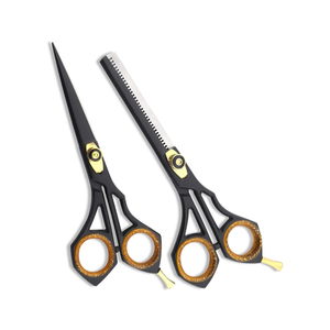 Tijeras de Barbero Profesionales de Acero Inoxidable con Hoja Curva para Diestros, Tijeras para Cortar el Cabello con un Corte Preciso - Product Image 1