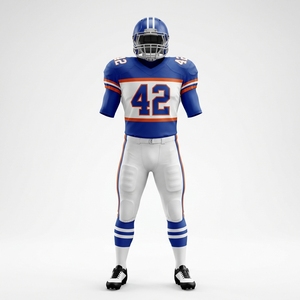 Uniforme de football américain personnalisé avec couleurs vives et marque d'équipe utilisant l'impression par sublimation avancée et respirant - Product Image 1