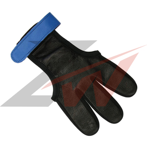 Gants de tir à l'arc américains haut de gamme à trois doigts en cuir premium pour droitiers et gauchers, pour hommes, femmes et enfants, légers - Product Image 4