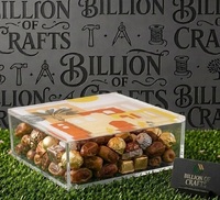 Op maat gemaakte acryl cadeaudoos voor Ramadan Eid dadels, gedroogd fruit, noten, desserts, snoep, chocolade, voedselverpakking