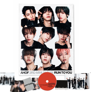 AHOF RUN YOU 3ème mini-album [Version RUSH] Photobook, CD, unité de photocartes, carte postale, ensemble d'autocollants, affiche K-Pop Musique Coréenne - Product Image 3