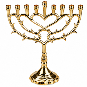 Ménorah de Hanouka en aluminium poli sur mesure, 9 branches, plaqué argent, chandelier en métal pour la vente en gros d'articles de Judaica - Product Image 5