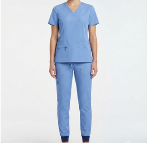 Uniforme Médico de Enfermera OEM ODM de Fábrica, Uniforme de Enfermería con Logotipo Personalizado, Cuello Alto, Pantalones Deportivos, Uniforme de Hospital, Uniforme de Enfermería Superior - Product Image 2