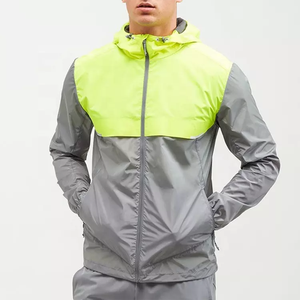 Wholesale <b>Waterproof</b> Lightweight <b>Men</b> Windbreaker Jacket Outdoor Hooded Sportswear Running <b>Coat</b> Breathable Windproof Outerwear - Product Image 1