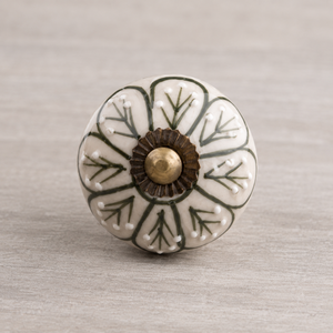 Ceramic Pattern Cabinet <b>Knob</b> Decorative Drawer Pull Green Blue White Finish Wardrobe <b>Door</b> Handle Furniture Hardware Accent - Product Image 4