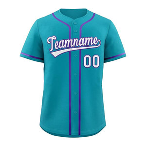 Maillot de baseball classique unisexe à manches courtes, rayé, avec broderie personnalisée et sublimation, séchage rapide, respirant, pour équipe - Vente en gros - Product Image 4