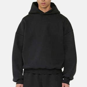 High Quality Manufacturers Drop Shoulder Luxury Heavy Weight French Terry Oversized 400gsm Zip Men Regular 100% Cotton <b>Hoodies</b> - Product Image 1