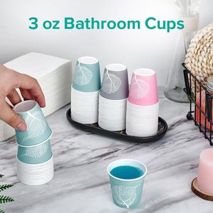 Paquete de 600 Vasos Desechables de 3 oz para Baño, Vasos de Papel Pequeños y Coloridos para Fiestas, Picnics, Barbacoas, Viajes y Eventos - Product Image 3