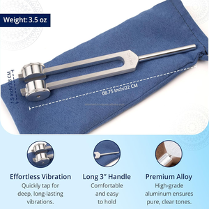 Herramienta de terapia de sonido y curación de Chakra con diapasón ponderado de 136,1Hz | Diapasón para meditación, alivio de la inflamación y relajación - Product Image 5