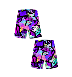 Custom <b>Men</b> Purple Star Basketball Shorts Sublimation Printed Mesh Sports <b>Trunks</b> Quick Dry Gym Training Fitness Wear - Product Image 1