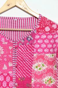 Nueva llegada acolchado Reversible forrado indio hecho a mano parche trabajo chaqueta abrigos Boho acolchado chaqueta para mujer - Product Image 2