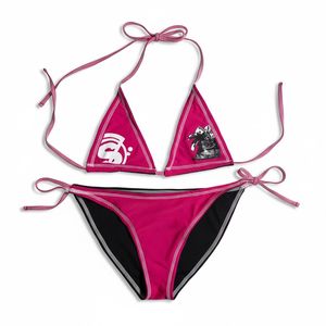 Custom Women <b>Bikini</b> <b>Set</b> <b>Triangle</b> Swimwear Adjustable Straps Soft Stretch Two Piece Beachwear Wholesale - Product Image 2