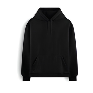 Sweat-shirts pour hommes surdimensionnés personnalisés par le fabricant, 100% coton, qualité supérieure, logo en relief 3D, teinture unie, pour l'hiver - Product Image 3