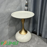 Table basse européenne contemporaine, style français, pour coin de canapé, mobilier de salon moderne de ferme, portable en métal
