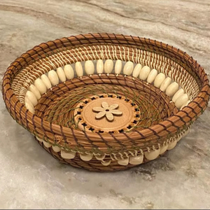 ตะกร้าหวายสไตล์โบราณที่นิยมมากที่สุดสำหรับตกแต่งบ้านทำจากวัสดุที่ทนทานและดูวินเทจคลาสสิก - Product Image 1