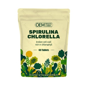 Nhãn hiệu riêng Hữu Cơ Spirulina Chlorella máy tính bảng Superfood nứt di động tường với phong phú trong Vegan Protein & chất diệp lục - Product Image 1