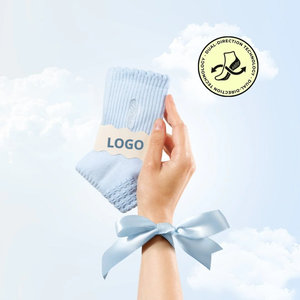 Custom LOGO Pilates <b>Socks</b> Dual Direction Inside Grip Women Yoga Barre Anti Slip Gym Indoor Daily 100% Cotton Free Design - Product Image 3