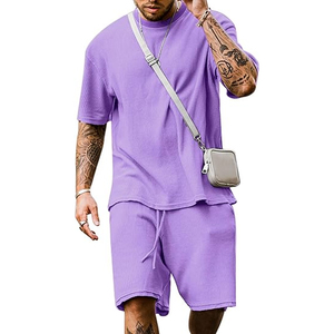Conjunto Casual de Verano para Hombre, Fabricante de Conjuntos de 2 Piezas, Pantalones Cortos Cargo y Camiseta, Suministro al por Mayor OEM - Product Image 1