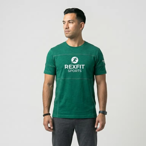 Camiseta Casual de Verano para Hombre, 100% Algodón, Lisa, Personalizable, Servicio OEM, Venta al Por Mayor - Product Image 1